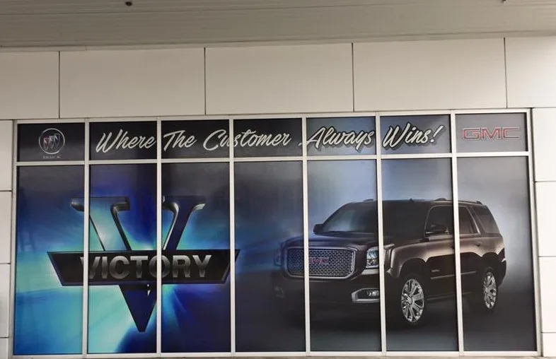 Installed exterior graphics panel by The Wrap Guys